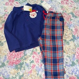 NWT Baby Boden Christmas set 18-24 mos